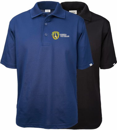 7th Cavalry Regiment Korea Veteran Authentically American Mens Moisture Wicking Polo