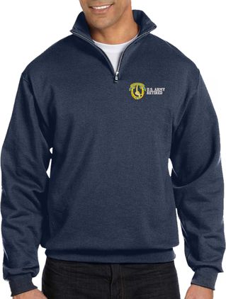 7th Cavalry Regiment Retired Embroidered Quarter-Zip Pullover
