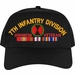 7th Infantry Division Afghanistan Veteran Embroidered Cap with Ribbons