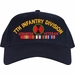 7th Infantry Division Afghanistan Veteran Embroidered Cap with Ribbons