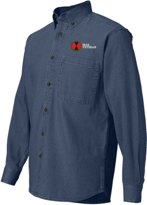 7th Infantry Division Iraq Veteran Denim Shirt