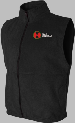 7th Infantry Division Iraq Veteran Full-Zip Fleece Vest