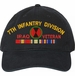 7th Infantry Division Iraq Veteran with Ribbons Unstructured Dad Cap