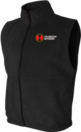 7th Infantry Division Full-Zip Fleece Vest