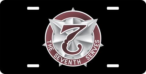 7th Medical Command Unit Crest License Plate