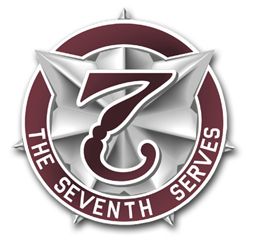 7th Medical Command  Unit Crest Vinyl Transfer Decal