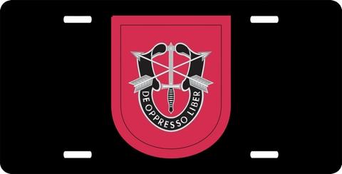 7th Special Forces Group Flash License Plate