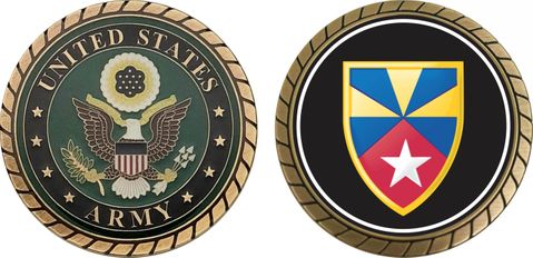 U.S. Army 7th Support Command Patch Challenge Coin