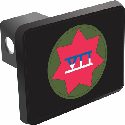 7th U.S. Army Corps Patch Hitch Cover