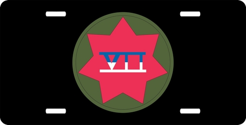 7th U.S. Army Corps Patch License Plate