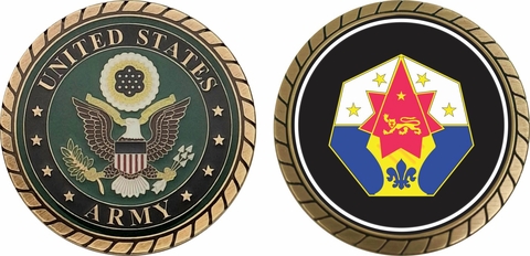 7th U.S. Army Corps Unit Crest Challenge Coin