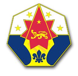 7th U.S. Army Corps Unit Crest Vinyl Transfer Decal