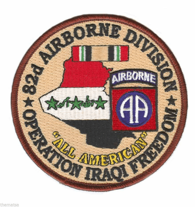 82nd Airborne 4" Operation Iraqi Freedom Patch