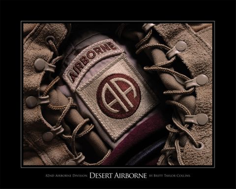 82nd Airborne Div.- Desert Airborne- Lens Print