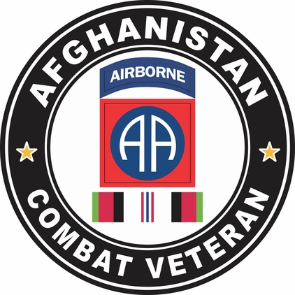 82nd Airborne Division Afghanistan Combat Veteran Decal