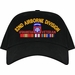 82nd Airborne Division Afghanistan Veteran Embroidered Cap with Ribbons