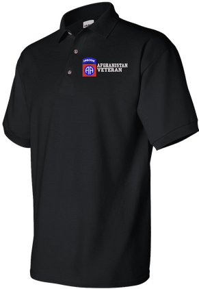 82nd Airborne Division Afghanistan Veteran Polo
