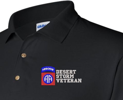 82nd Airborne Division Desert Storm Veteran Polo