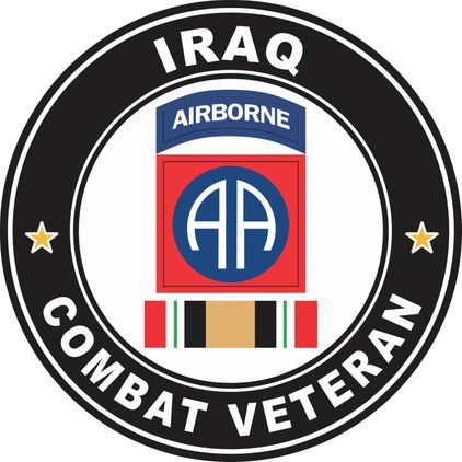 82nd Airborne Division Iraq Combat Veteran Decal