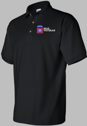 82nd Airborne Division Iraq Veteran Polo