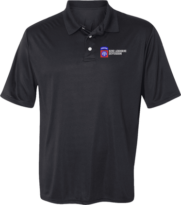 82nd Airborne Division Moisture Wicking Polo