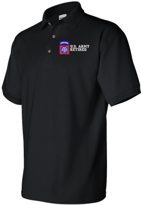 82nd Airborne Division Retired Polo