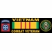 82nd Airborne Division Vietnam Combat Veteran Bumper Sticker