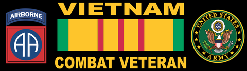 82nd Airborne Division Vietnam Combat Veteran Bumper Sticker