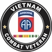 82nd Airborne Division Vietnam Service Combat Veteran Decal