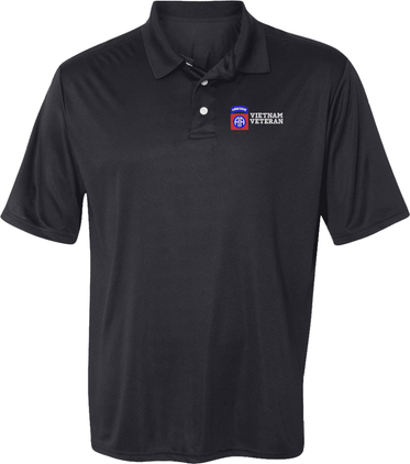 82nd Airborne Division Vietnam Veteran Moisture Wicking Polo