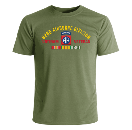 82nd Airborne Division Vietnam Veteran with Ribbons T-Shirt