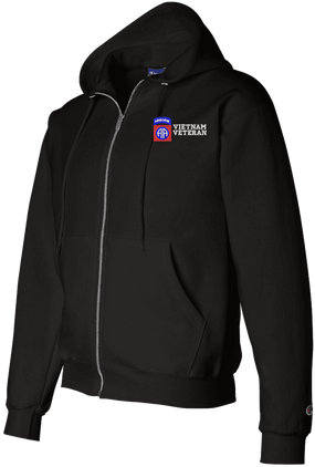 82ND Airborne Division Vietnam Veteran Zippered Hoodie