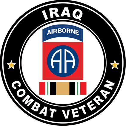82nd Airborne Iraq Combat Veteran Operation Iraqi Freedom OIF Decal Sticker