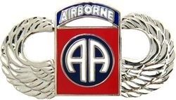 82nd Airborne Wings Lapel Pin (1-1/2 inch)