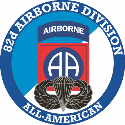 82nd Airborne with Jump Wings Decal