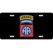 82nd Airborne with Ranger Tab License Plate