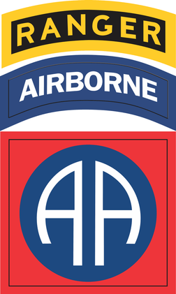 82nd Airborne with Ranger Tab Sticker Decal