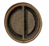 85TH INFANTRY DIVISION 2" SUBDUED MILITARY PATCH