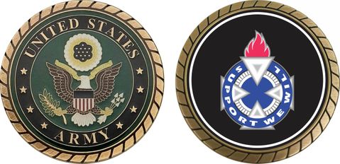 U.S. Army 85th Maneuver Area Command Patch Challenge Coin