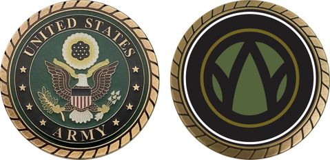 U.S. Army 89th Regional Support Command Patch Challenge Coin