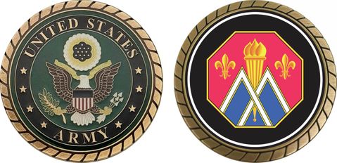 U.S. Army 89th Regional Support Command Unit Crest Challenge Coin