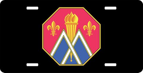 89th Regional Support Command Unit Crest License Plate