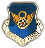 8th Air Force Shield Lapel Pin