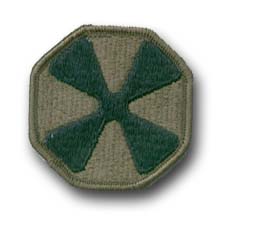 8th ARMY 2 " SUBDUED MILITARY PATCH