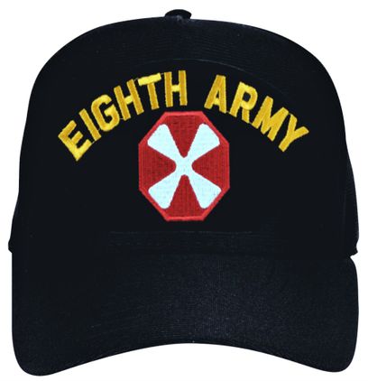 8th Army with Patch Ball Cap