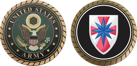 8th Field Army Support Command Patch Challenge Coin