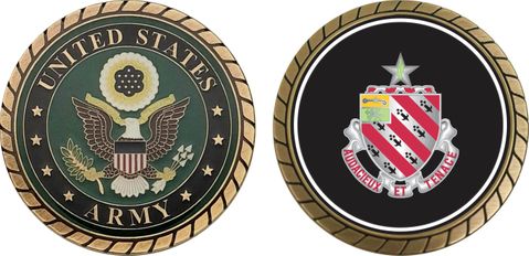 U.S. Army 8th Field Artillery Regiment Unit Crest Challenge Coin