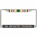 8th Infantry Division Gulf War Veteran Service Ribbon License Plate Frame