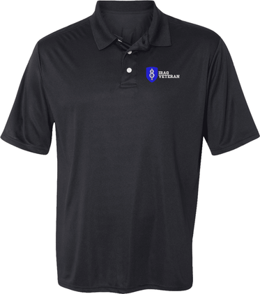 8th Infantry Division Iraq Veteran Moisture Wicking Polo