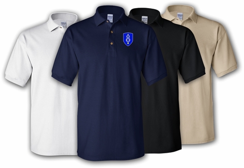 8th Infantry Division Embroidered Polo Shirt
